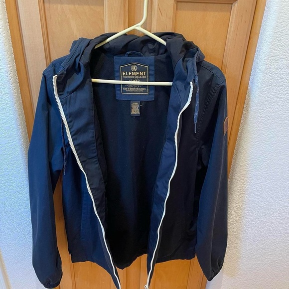 Men’s Blue Element Hooded Jacket Size Medium - Picture 5 of 7